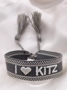 i love Kitz Armband grau